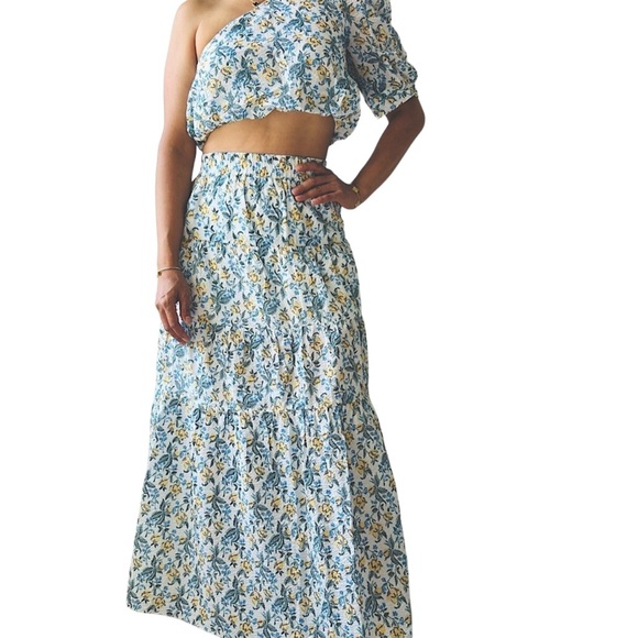 En Saison Women’s Midi Dress in Blue Floral Size XS - Picture 3 of 14